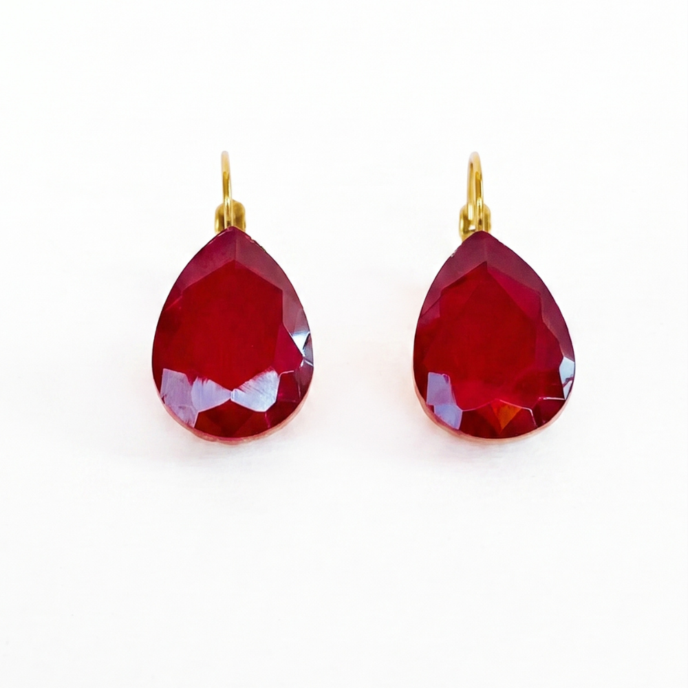 PENDIENTES RABAT BURDEOS
