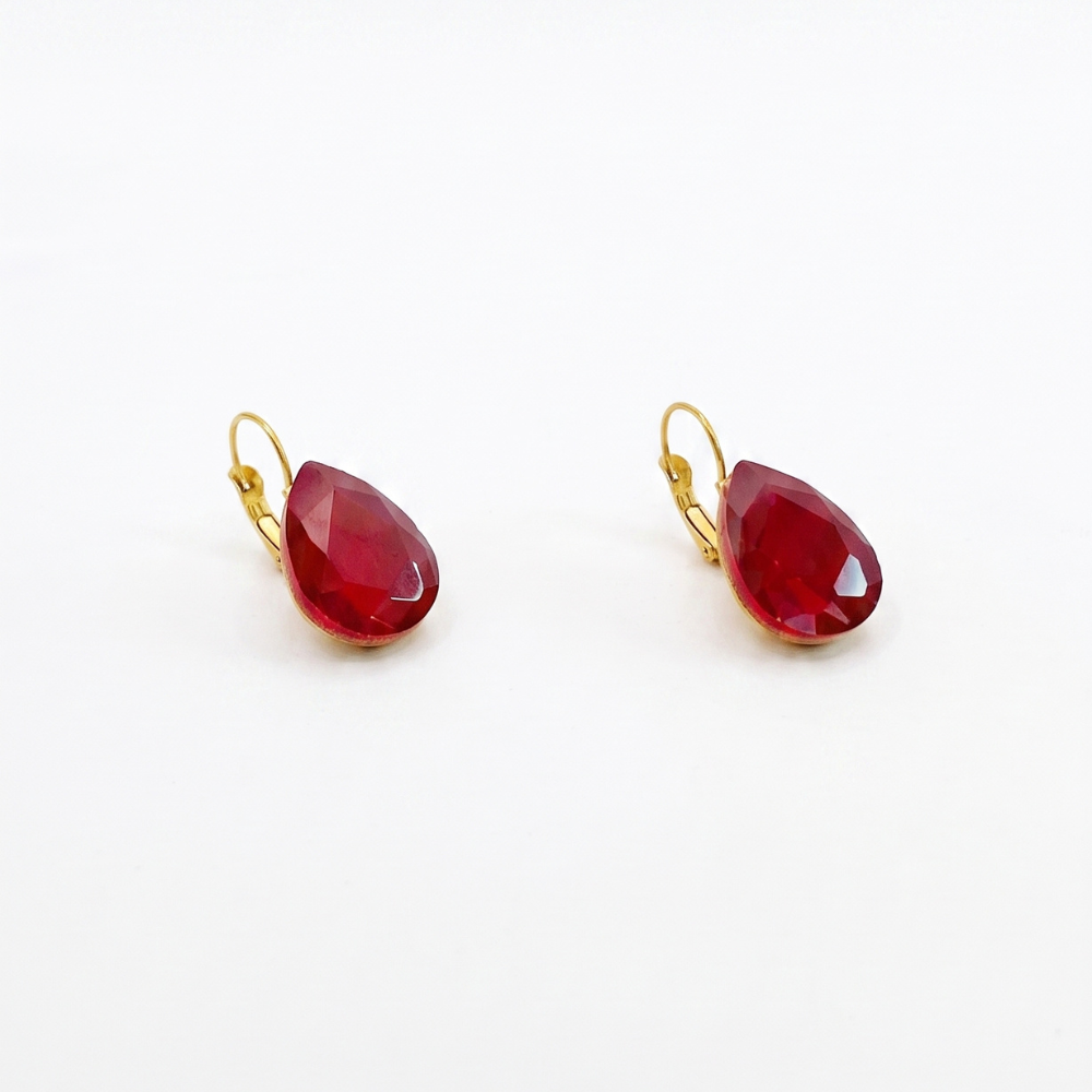 PENDIENTES RABAT BURDEOS